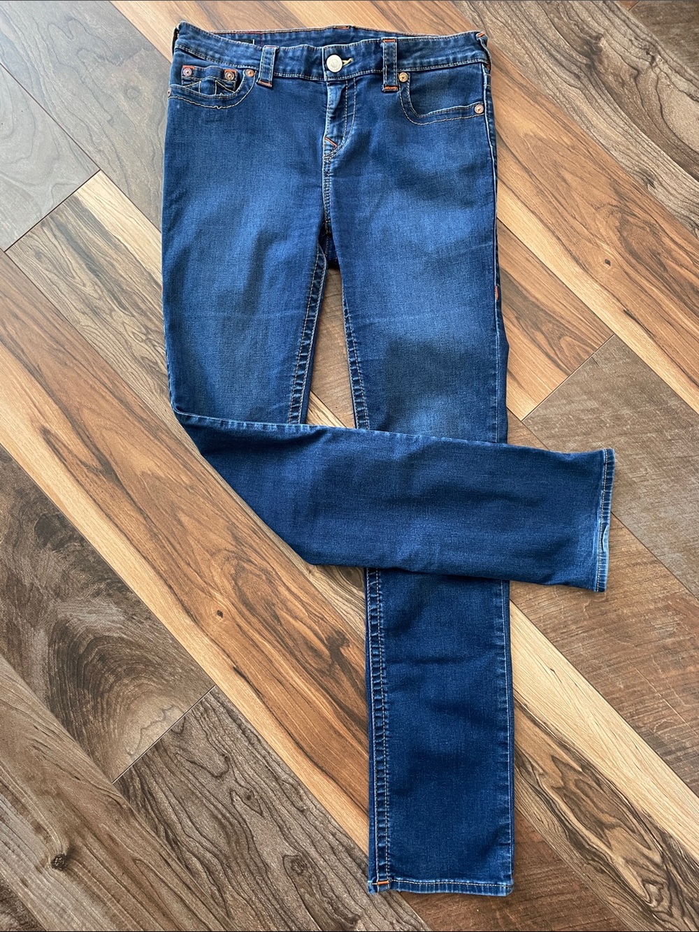 True Religion Dark Blue Women's Straight-Leg Jeans